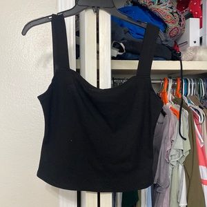 Black crop top